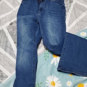 Wax Jean Dark Blue Flare Women's Jeans